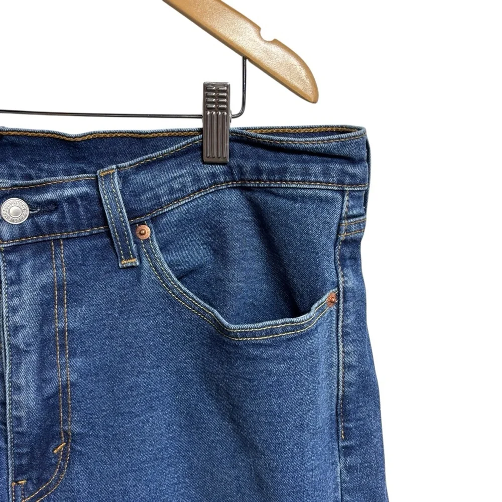 Levis 514 Straight Fit Jeans Mens 36x32 Medium Wash Blue Denim Pants‎ #551
